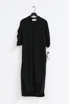 mame kurogouchi crepe deep V neck dress MM22SS DR040